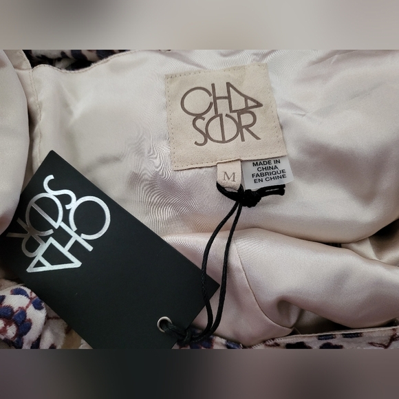 CHASER‎ Open Back Silk Blend Mini Dress Folkloric Tapestry Velvet Size M New - Picture 8 of 9